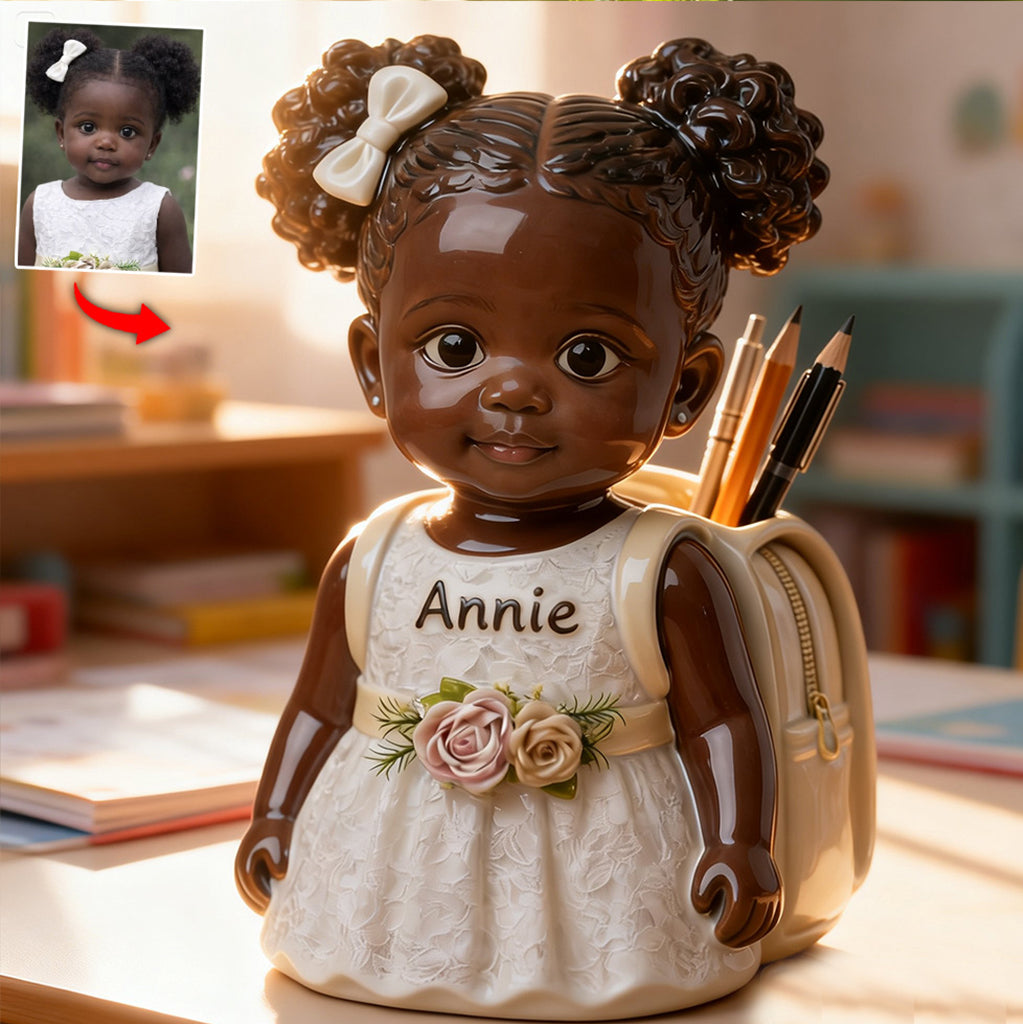 Backpack Buddy Pen Holder - Personalized Kid Acrylic Pot