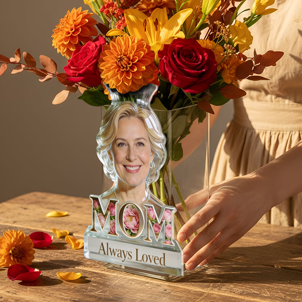 Fleur de Mamie - Pot en Acrylique Personnalisé pour Maman