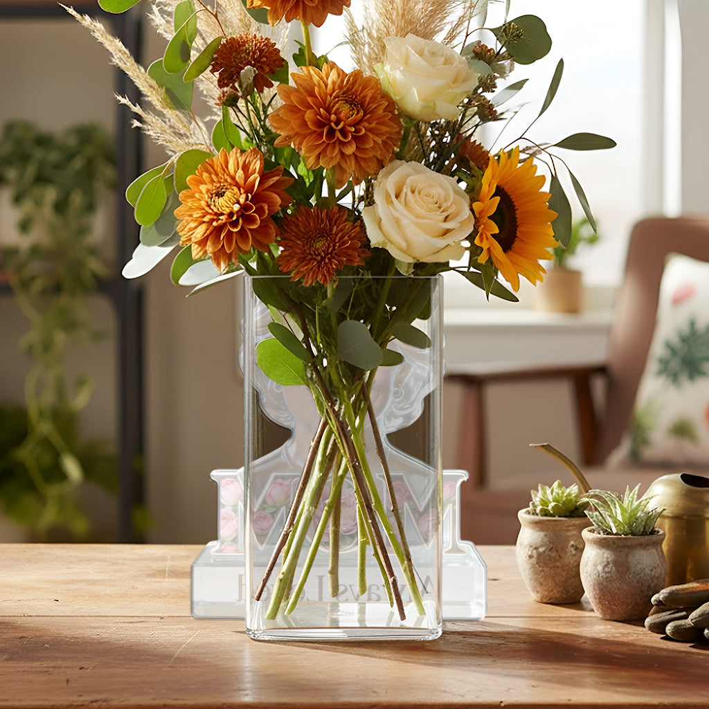 Fleur de Mamie - Pot en Acrylique Personnalisé pour Maman