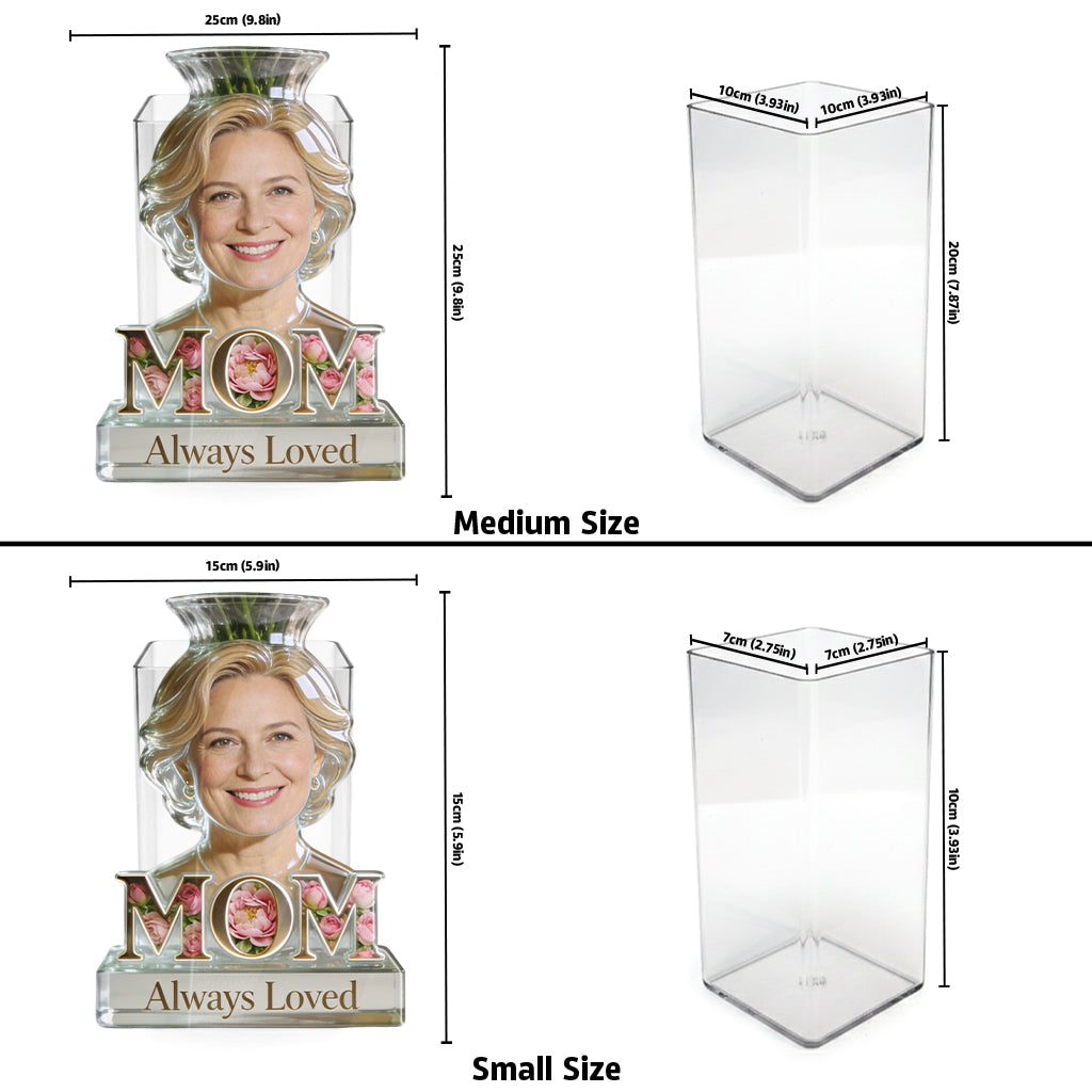 Fleur de Mamie - Pot en Acrylique Personnalisé pour Maman