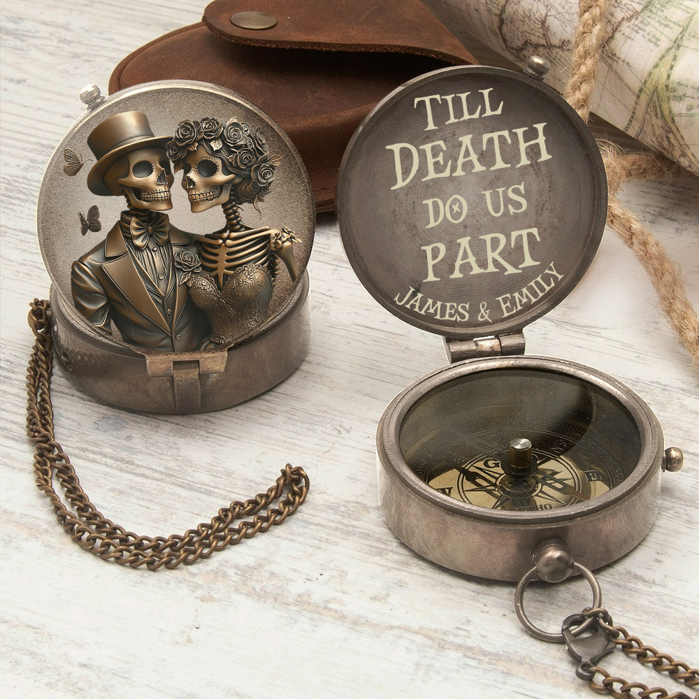 Till Death Do Us Part - Personalized Couple Compass