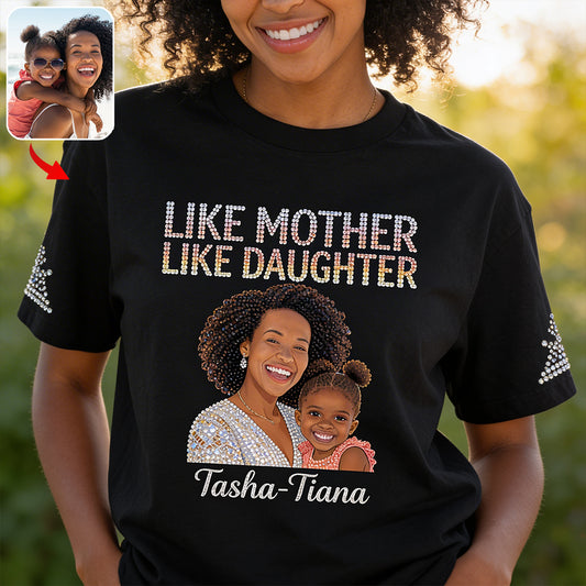 Like Mother Like Daughter - Personalized Mother All Over Shirt