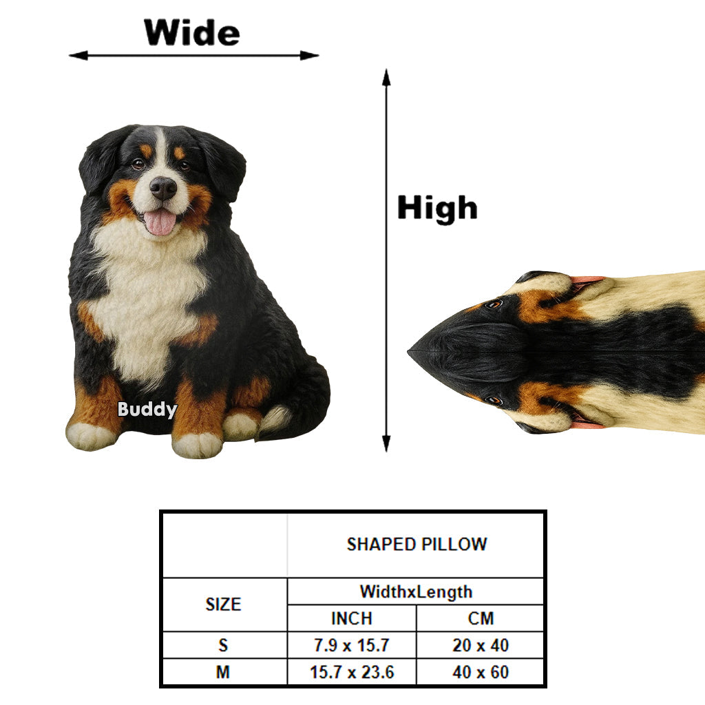 Juste une fille qui aime les chiens - Coussin personnalisé en forme de chien