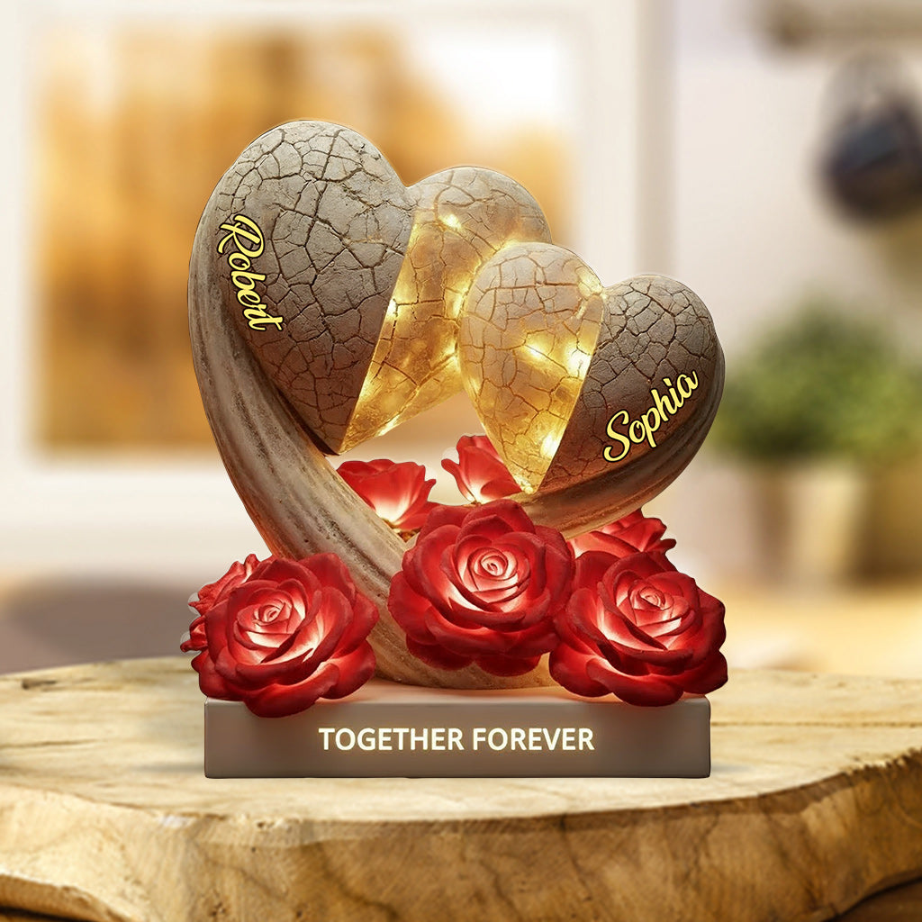 Together Forever - Personalized Couple Custom Shaped Acrylic Plaque