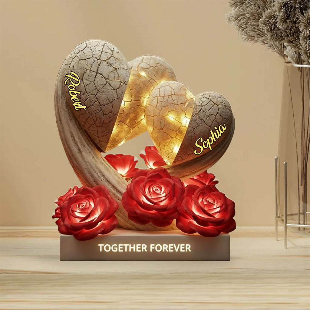 Together Forever - Personalized Couple Custom Shaped Acrylic Plaque