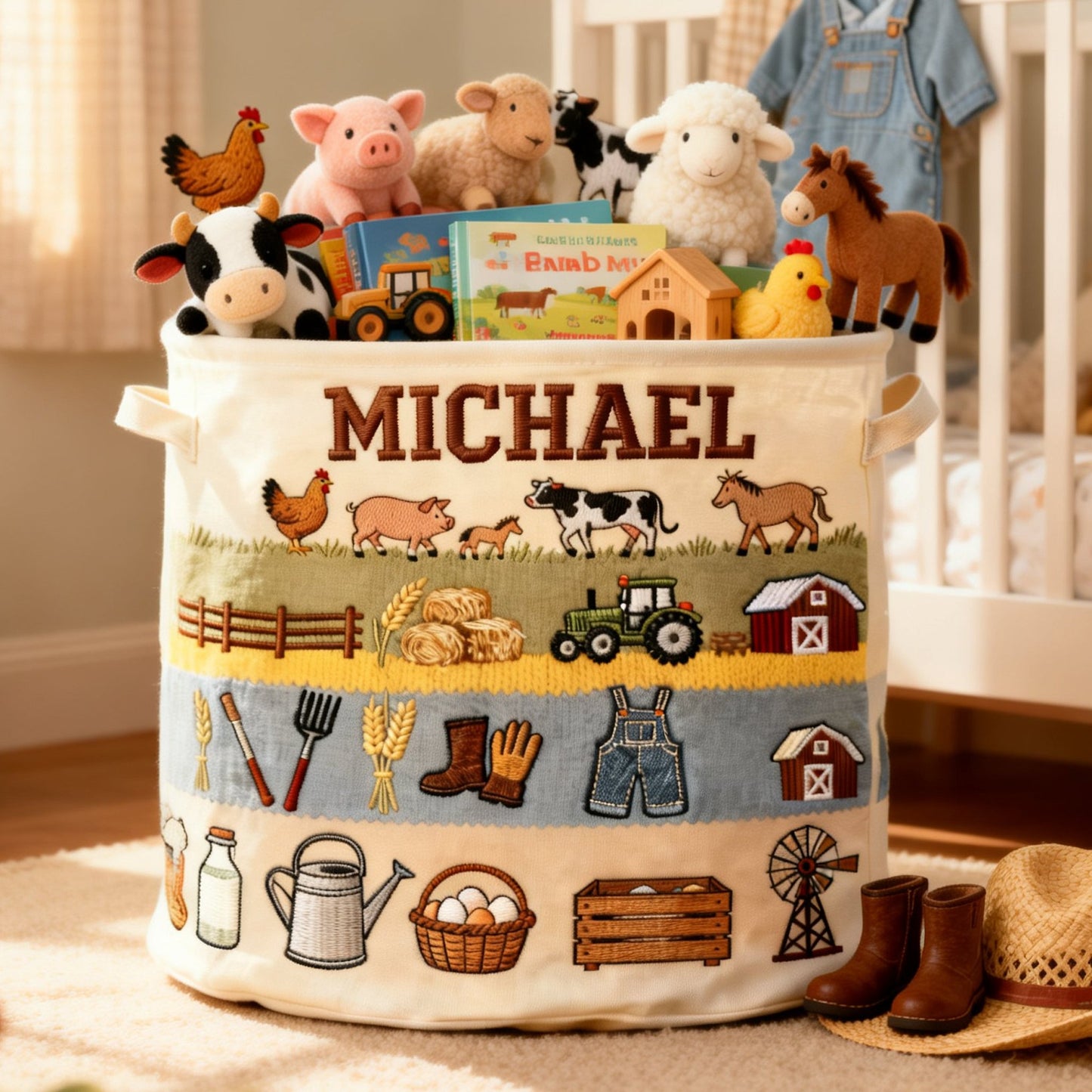 Farmer Life - Personalized Farmer Storage Basket