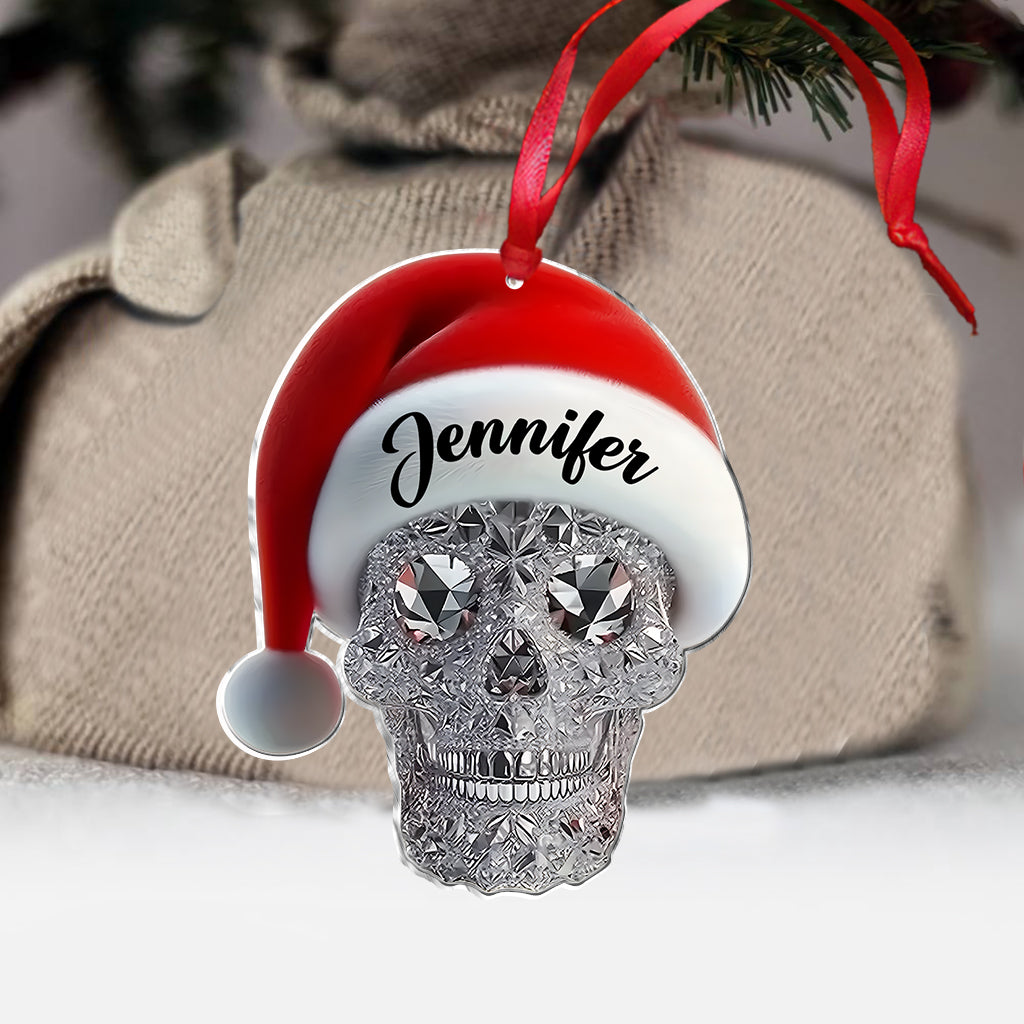 Merry Christmas - Personalized Skull Ornament