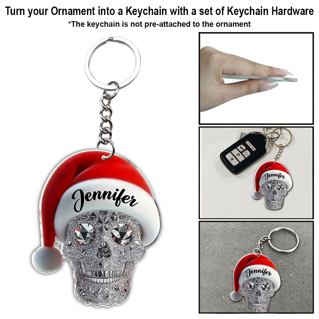 Merry Christmas - Personalized Skull Ornament