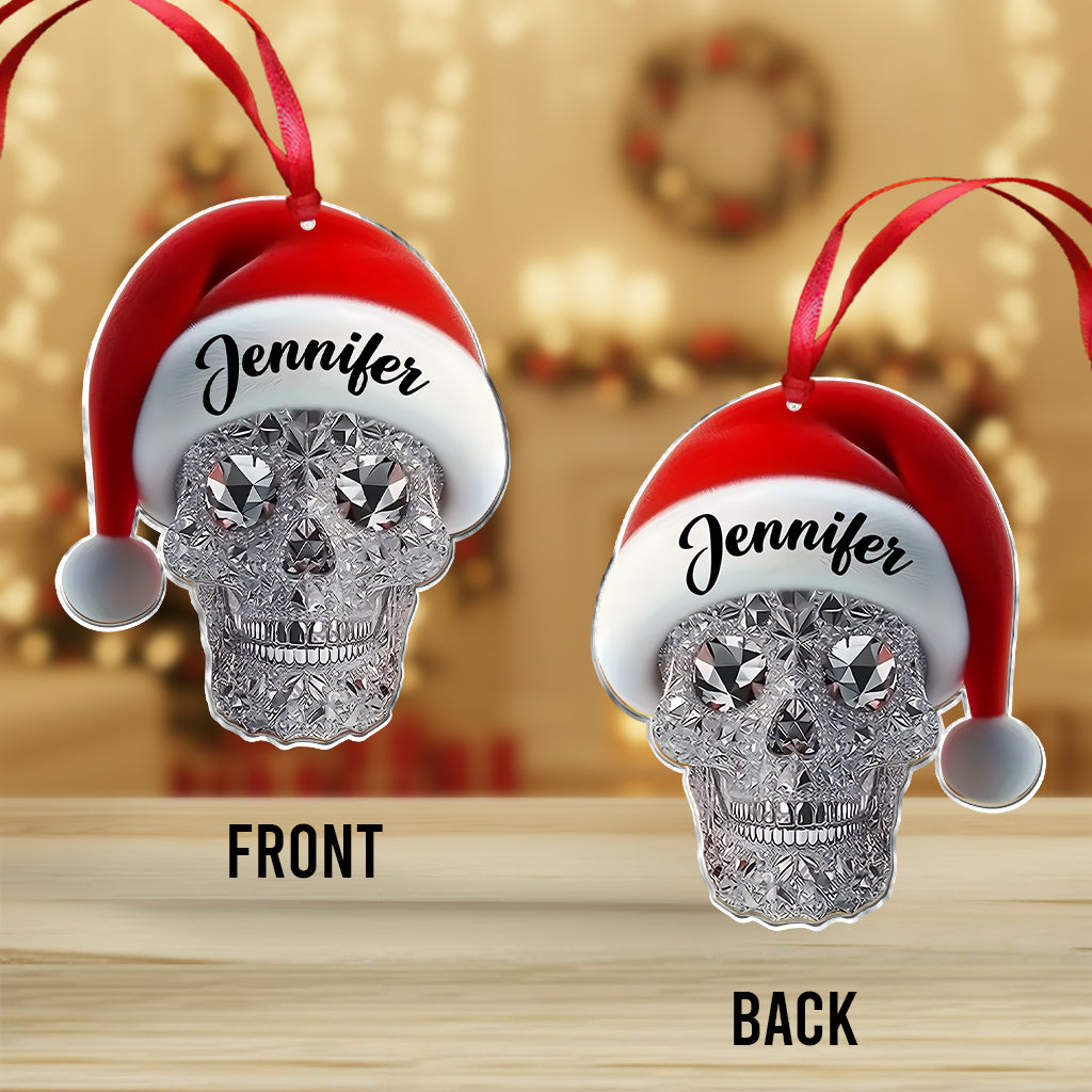 Merry Christmas - Personalized Skull Ornament