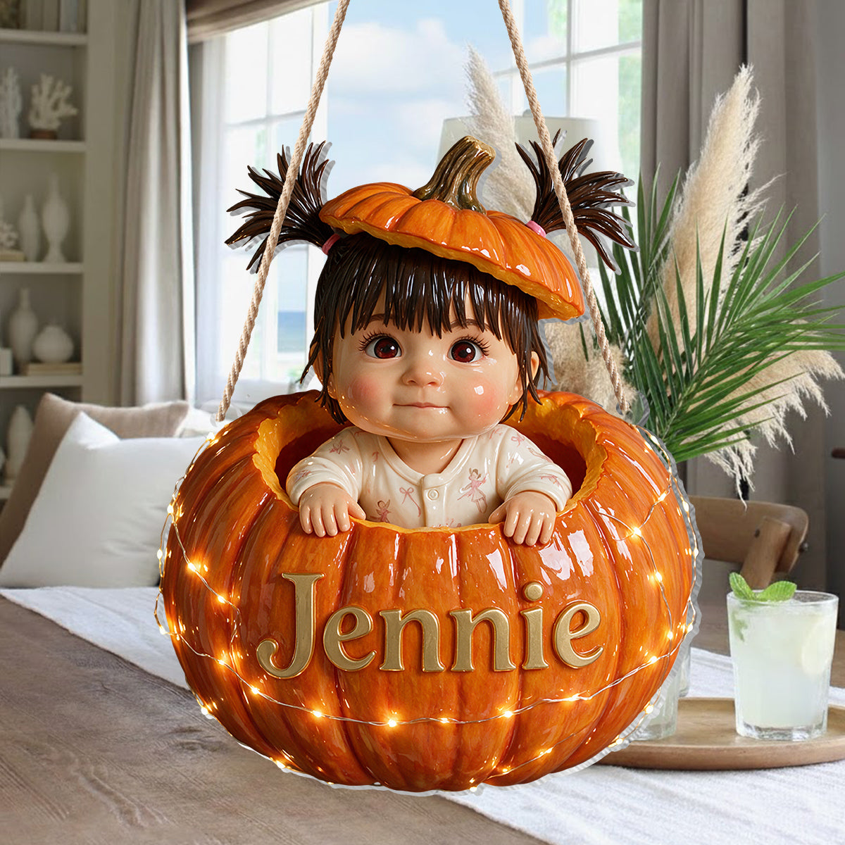 Little Pumpkin - Personalized Kid LED Light Acrylic Sign