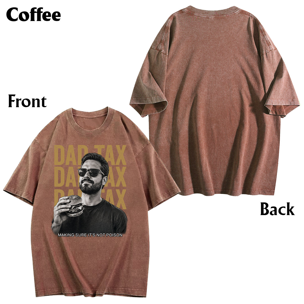 T-shirt personnalisé pour papa - Je fais attention à ce que j'achète