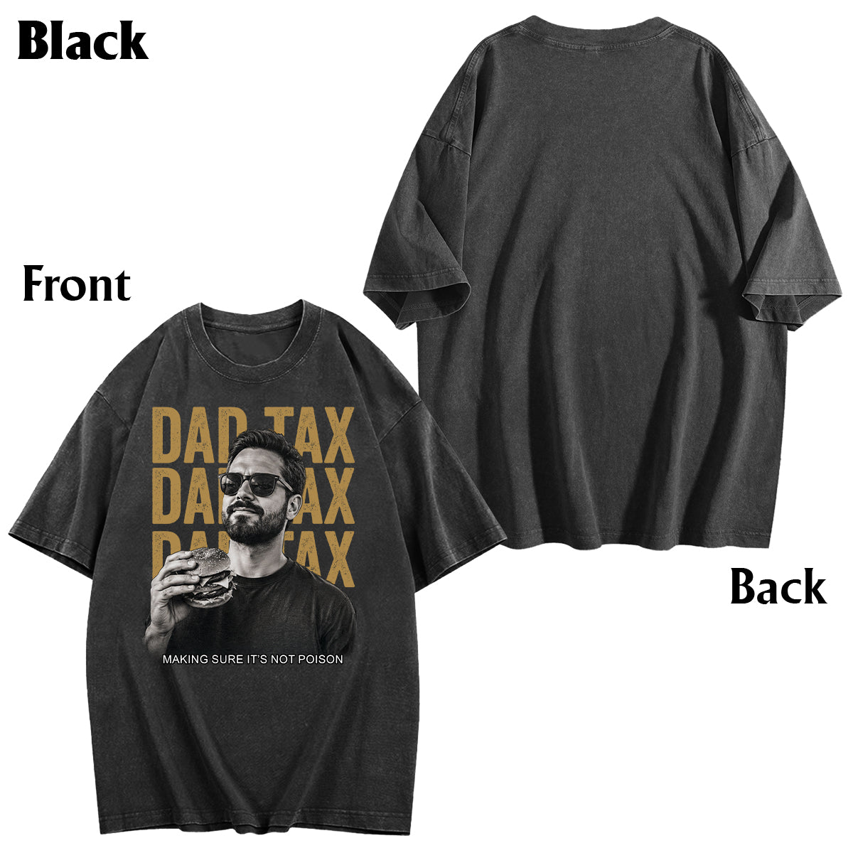 T-shirt personnalisé pour papa - Je fais attention à ce que j'achète