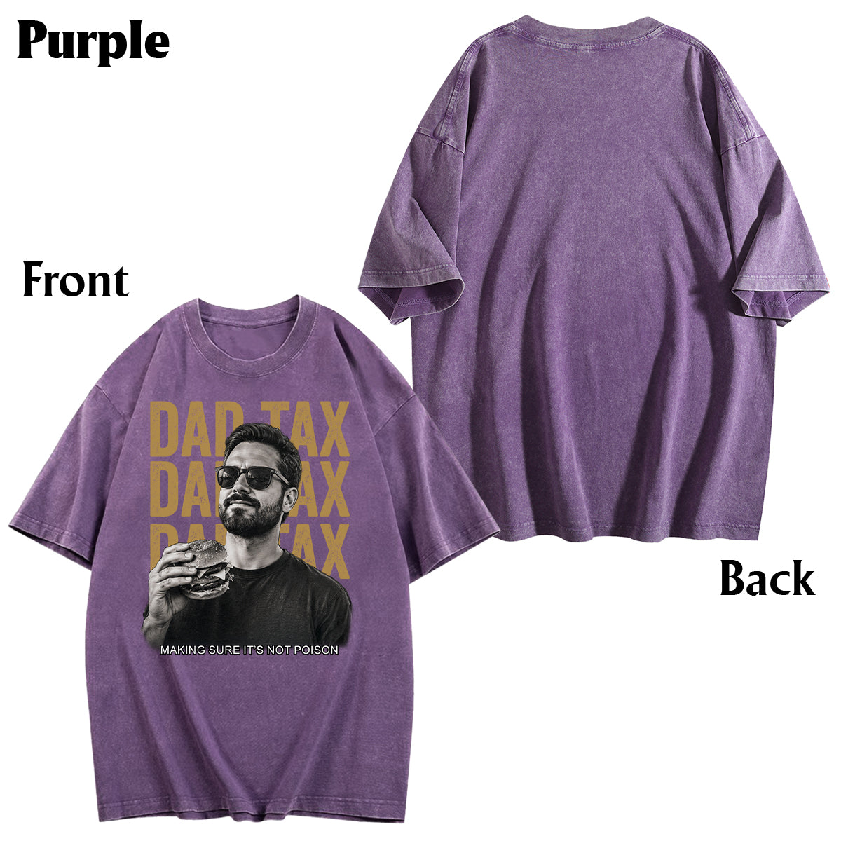T-shirt personnalisé pour papa - Je fais attention à ce que j'achète