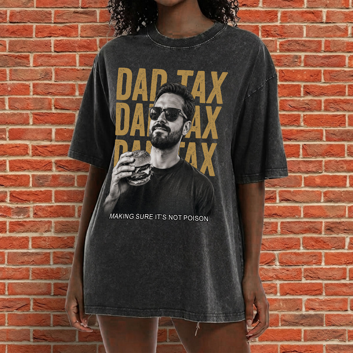 T-shirt personnalisé pour papa - Je fais attention à ce que j'achète