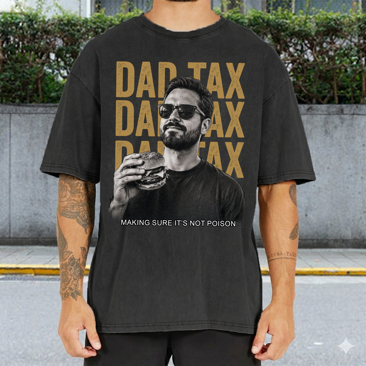 T-shirt personnalisé pour papa - Je fais attention à ce que j'achète