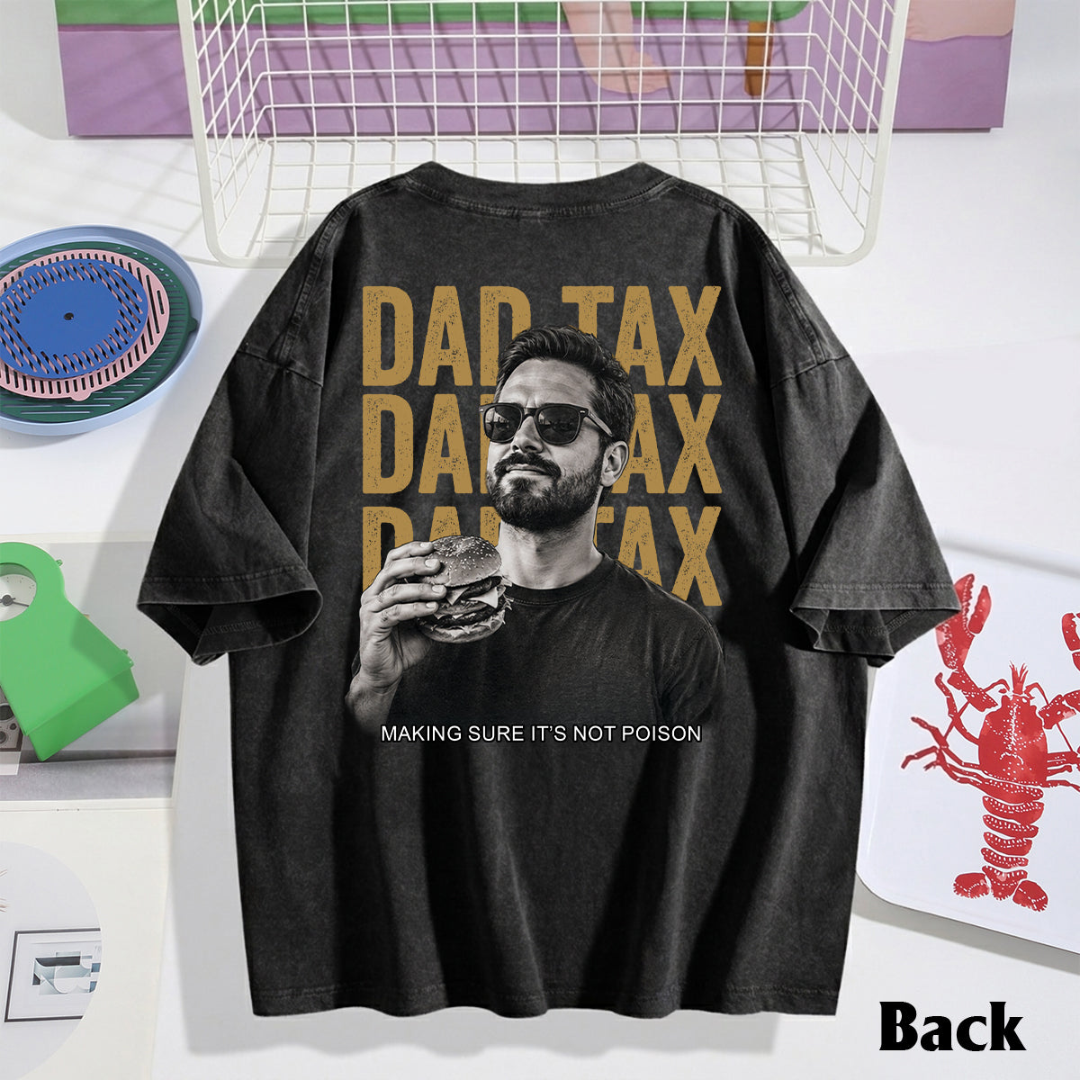 T-shirt personnalisé pour papa - Je fais attention à ce que j'achète