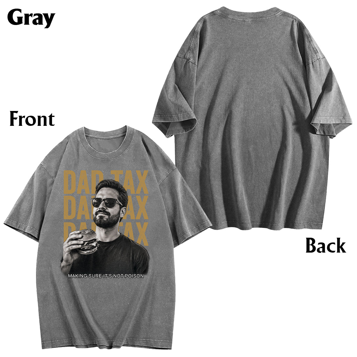 T-shirt personnalisé pour papa - Je fais attention à ce que j'achète