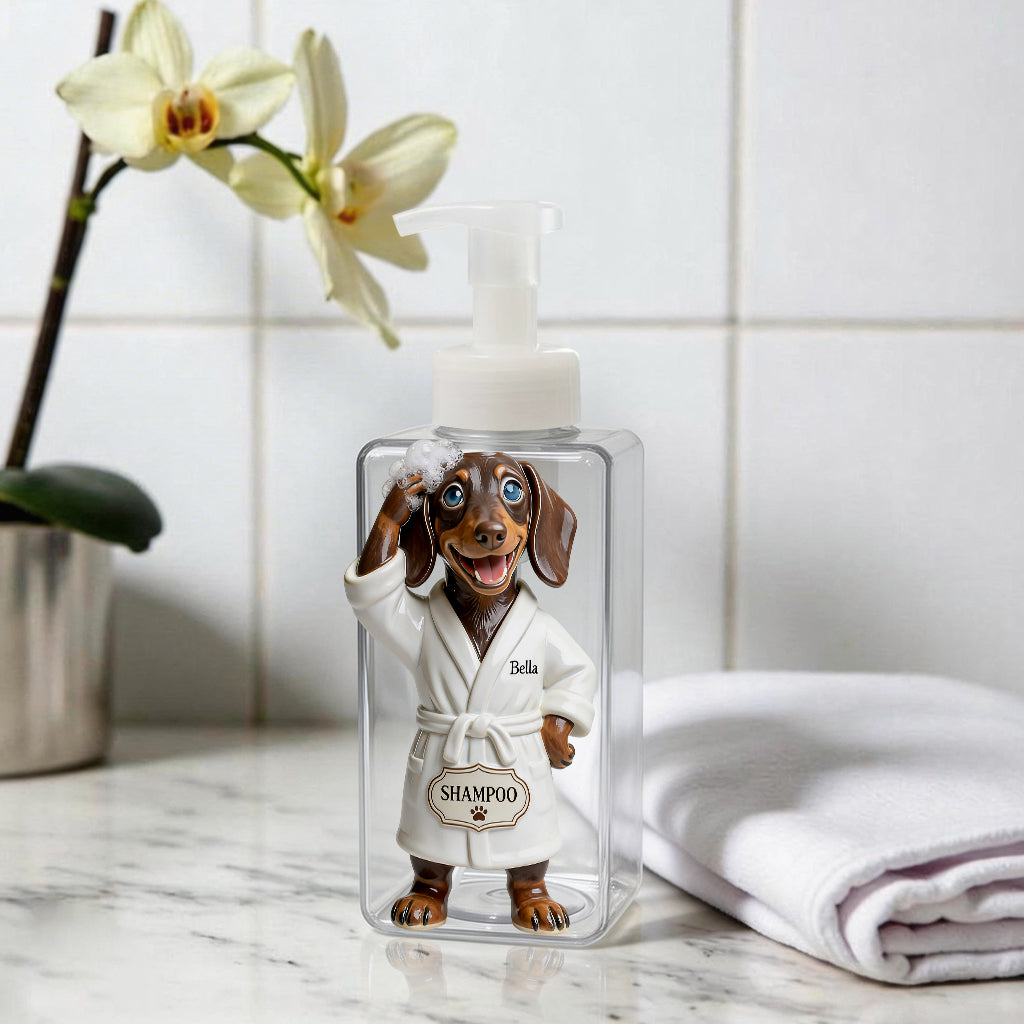Lustige Haustierfotos - Personalisierter Hundepumpenspender