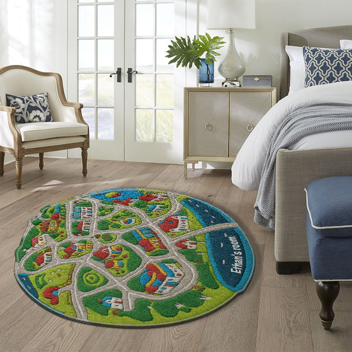 Kids City Road - Personalized Kid Non-Slip Tufted Rug
