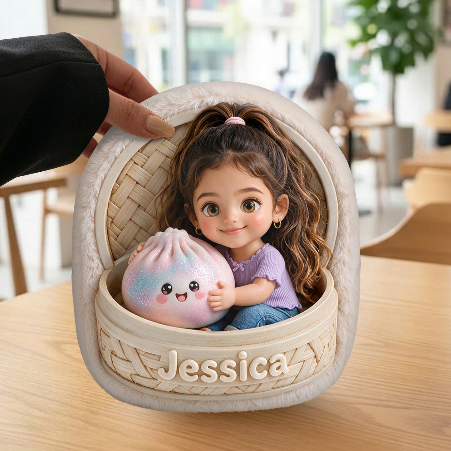 Le Dumpling Mystérieux Amusant Pour Enfant - Sac En Peluche Personnalisé