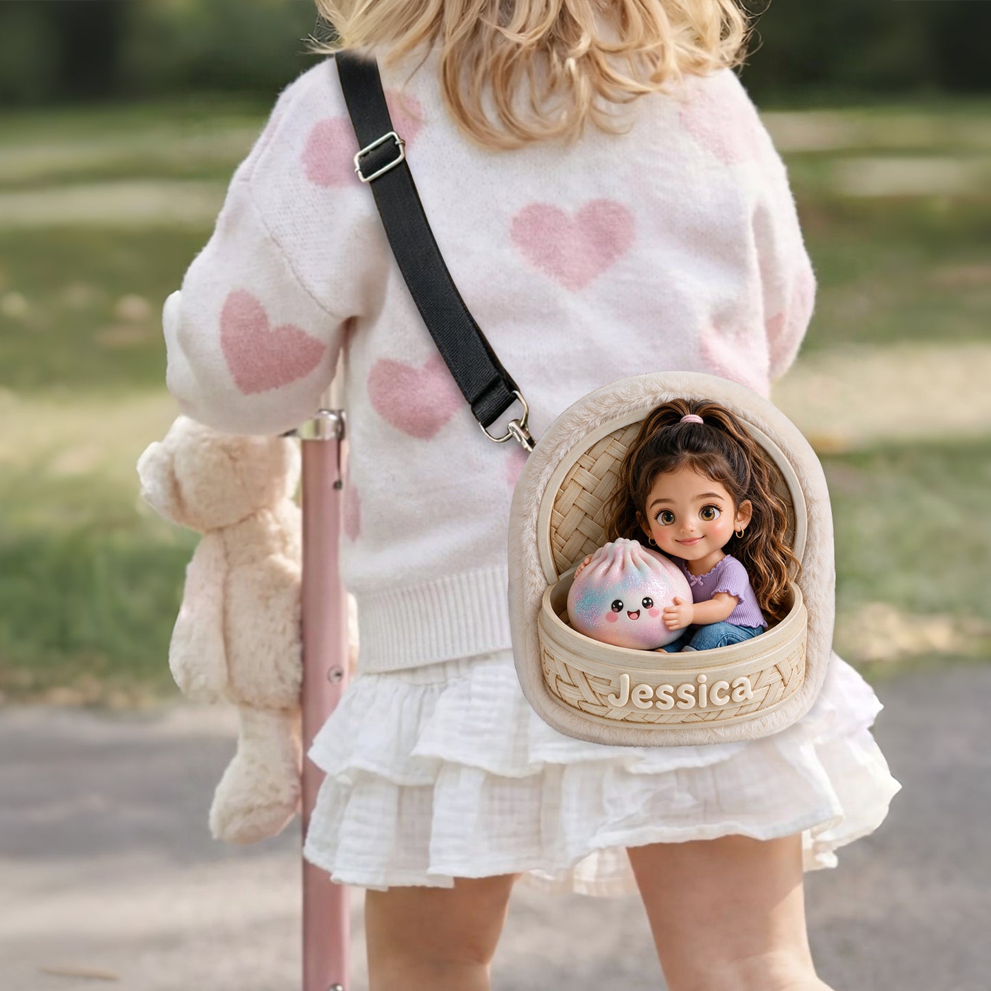 Le Dumpling Mystérieux Amusant Pour Enfant - Sac En Peluche Personnalisé