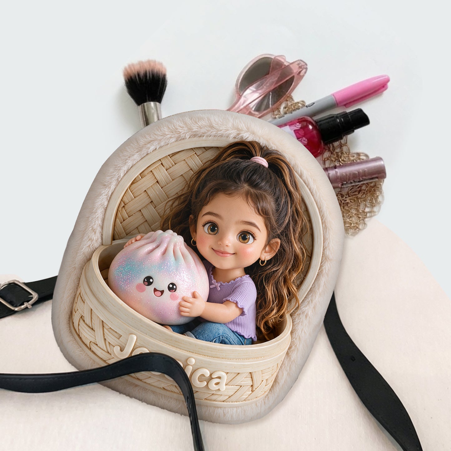 Le Dumpling Mystérieux Amusant Pour Enfant - Sac En Peluche Personnalisé