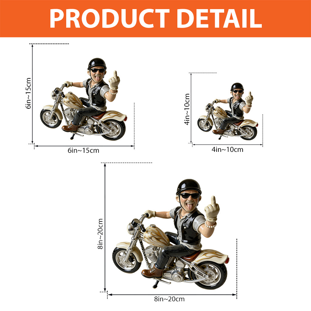 Funny Gift For Biker - Personalized Biker Custom Shaped Acrylic Plaque