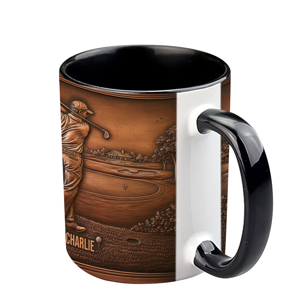 The Best Golfer - Personalized Golf Accent Mug