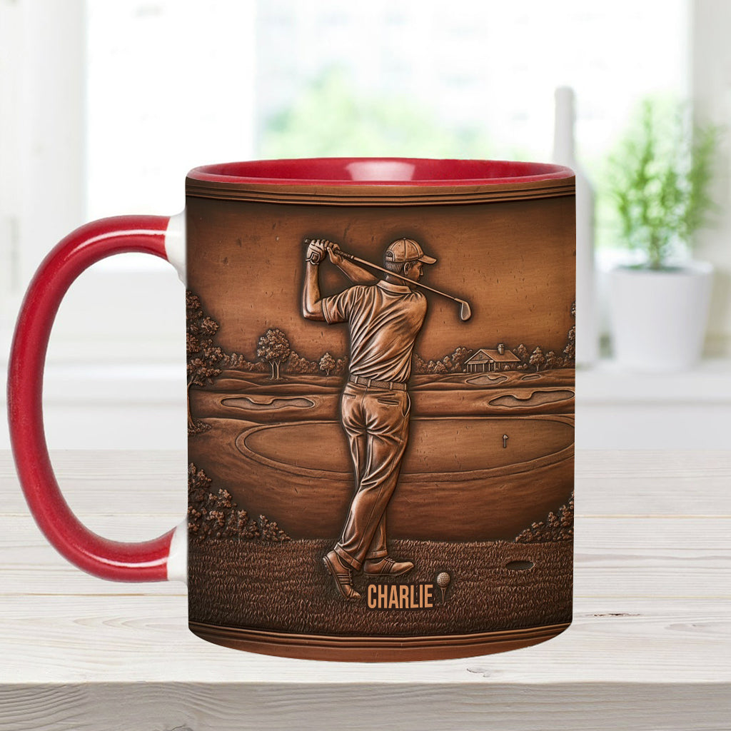 The Best Golfer - Personalized Golf Accent Mug