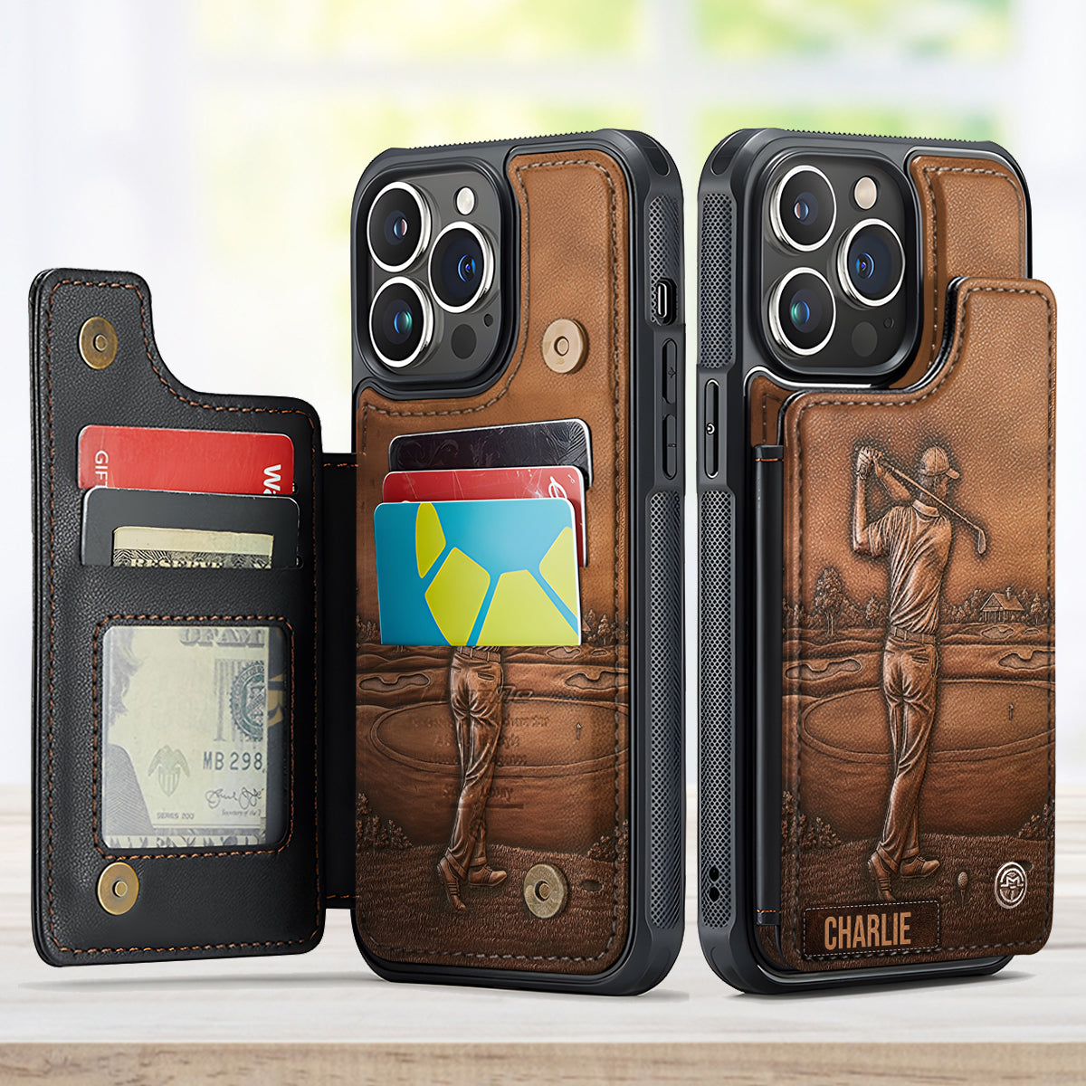 Der beste Golfer – Personalisierte Handyhülle mit Golf-Motiv und Volldruck