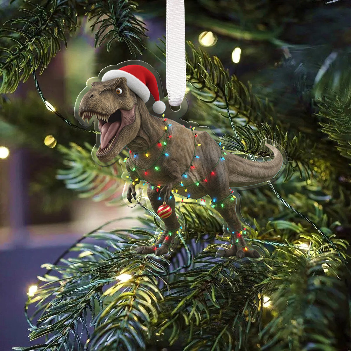 Dinosaurier-Adventskalender 2025 – Personalisierter Dinosaurier-Faltkalender mit Ornamenten