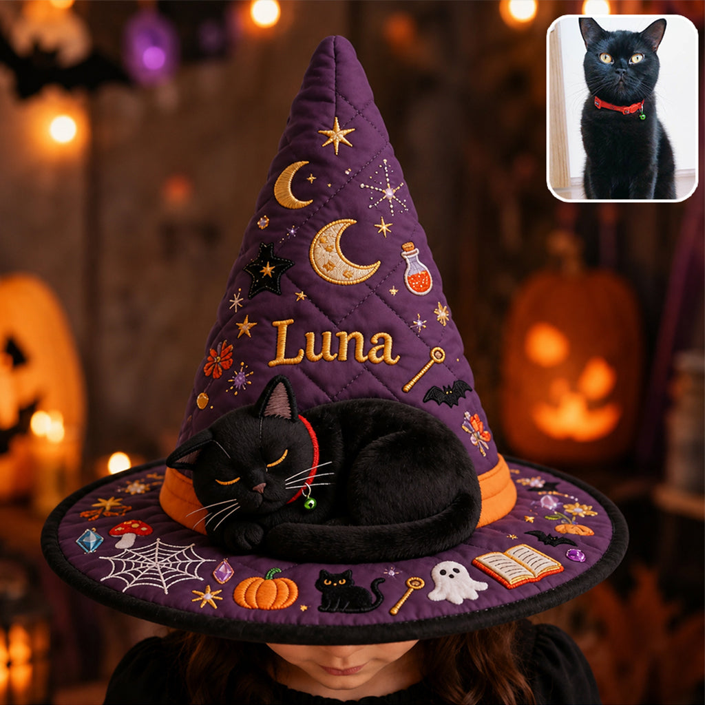 Little Magic - Personalized Witch Quilt Witch Hat