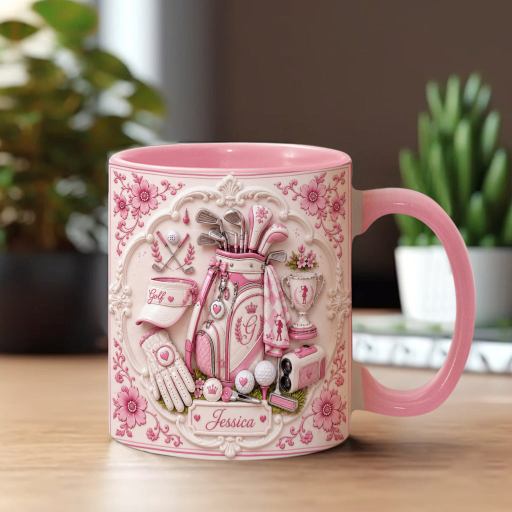 Live Love Golf - Personalized Golf Accent Mug