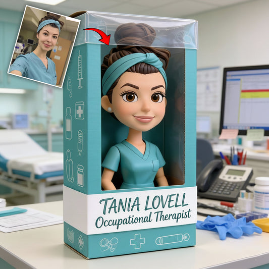 Cadeau pour infirmière - Plaque acrylique personnalisée en forme d'infirmière