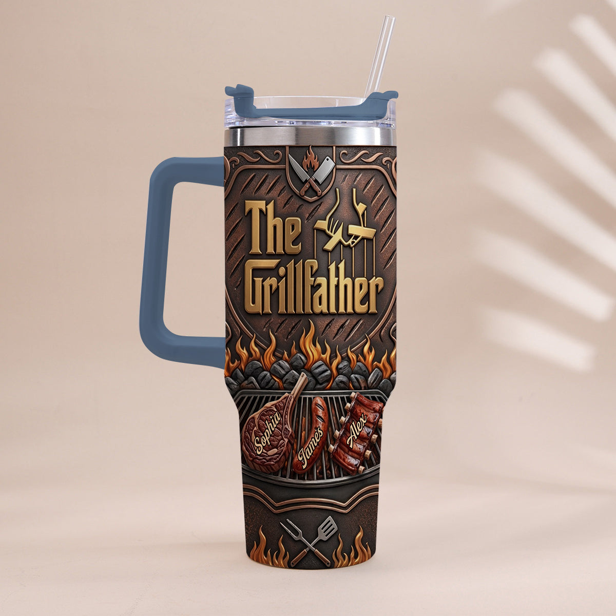 Le Grillfather - Tasse Personnalisée pour Papa avec Poignée