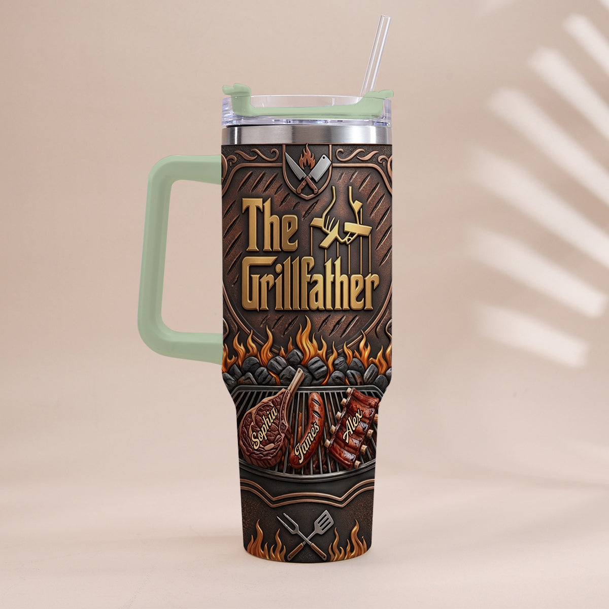 Le Grillfather - Tasse Personnalisée pour Papa avec Poignée
