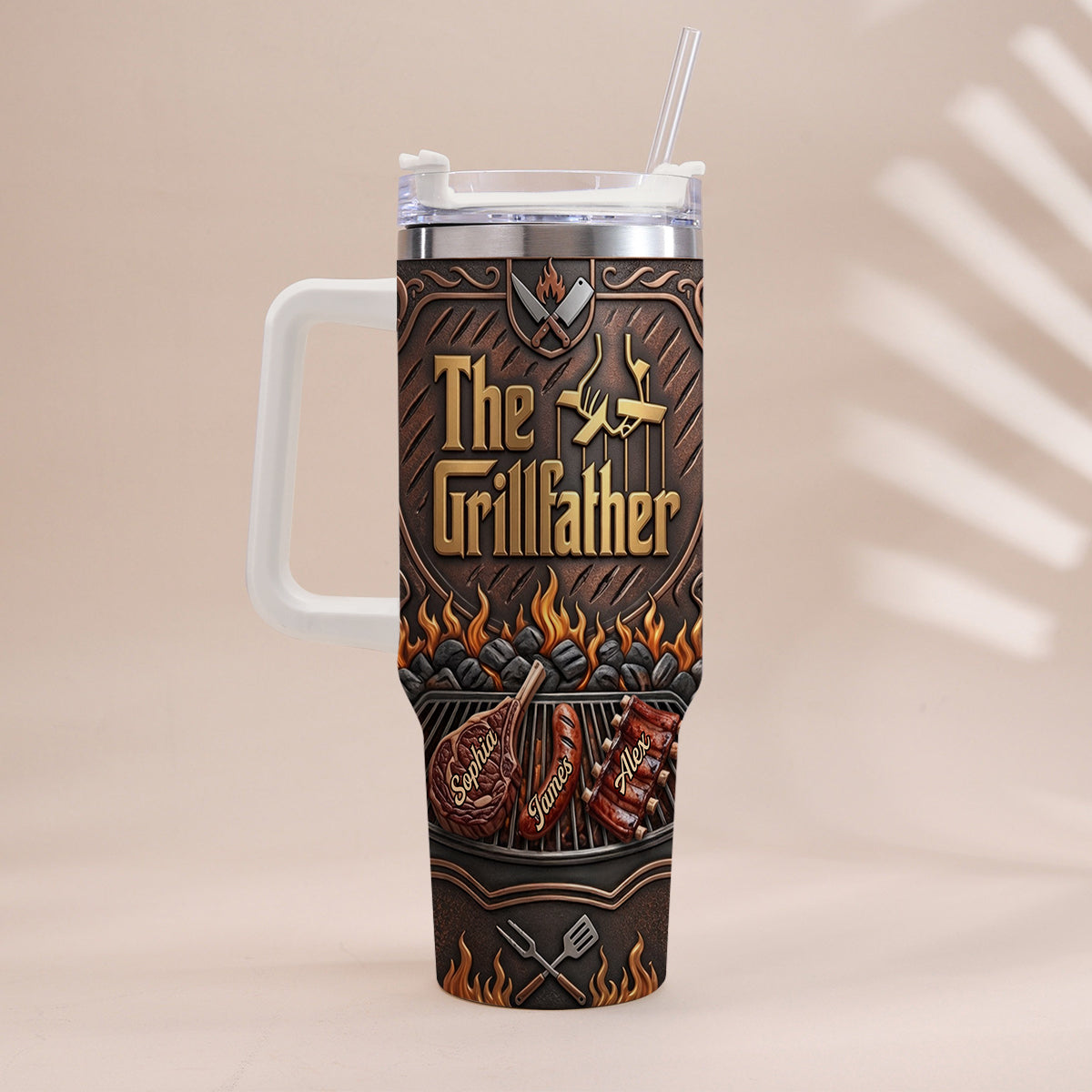 Le Grillfather - Tasse Personnalisée pour Papa avec Poignée