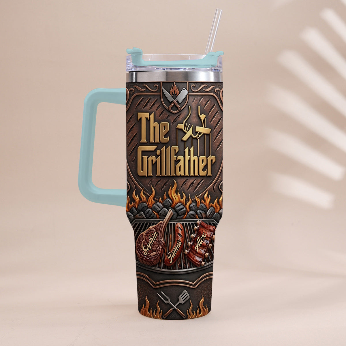 Le Grillfather - Tasse Personnalisée pour Papa avec Poignée