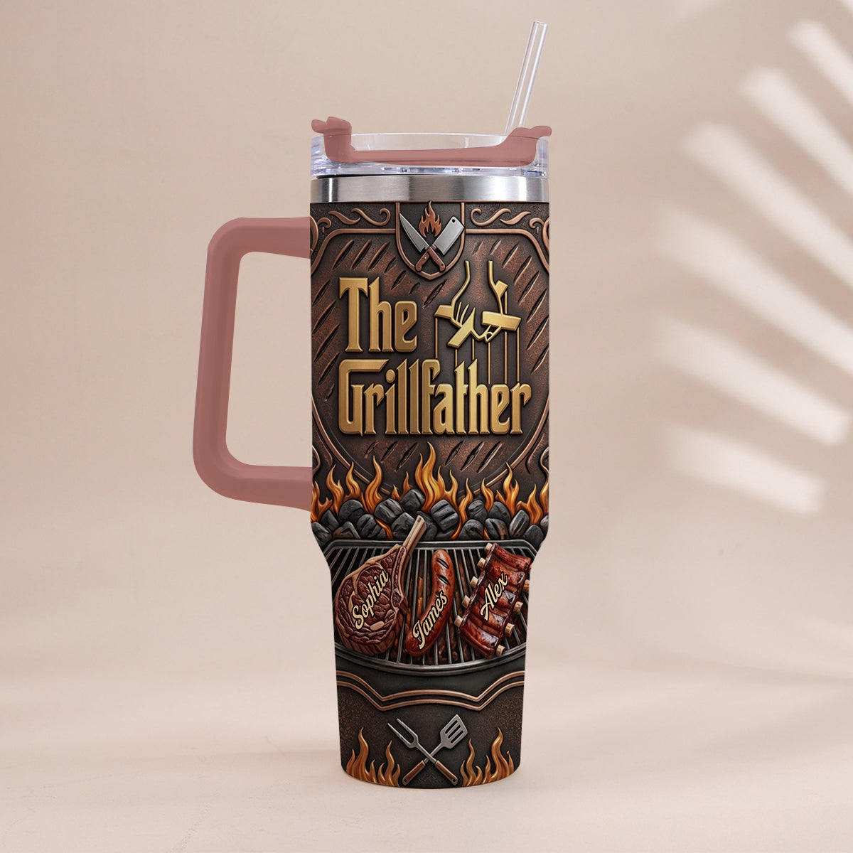 Le Grillfather - Tasse Personnalisée pour Papa avec Poignée