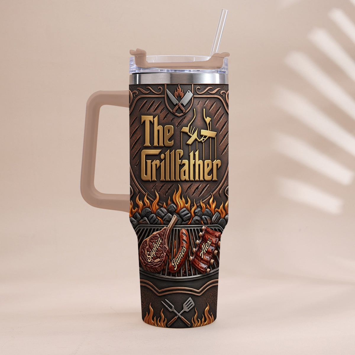 Le Grillfather - Tasse Personnalisée pour Papa avec Poignée