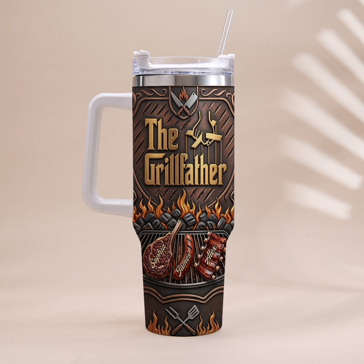 Le Grillfather - Tasse Personnalisée pour Papa avec Poignée