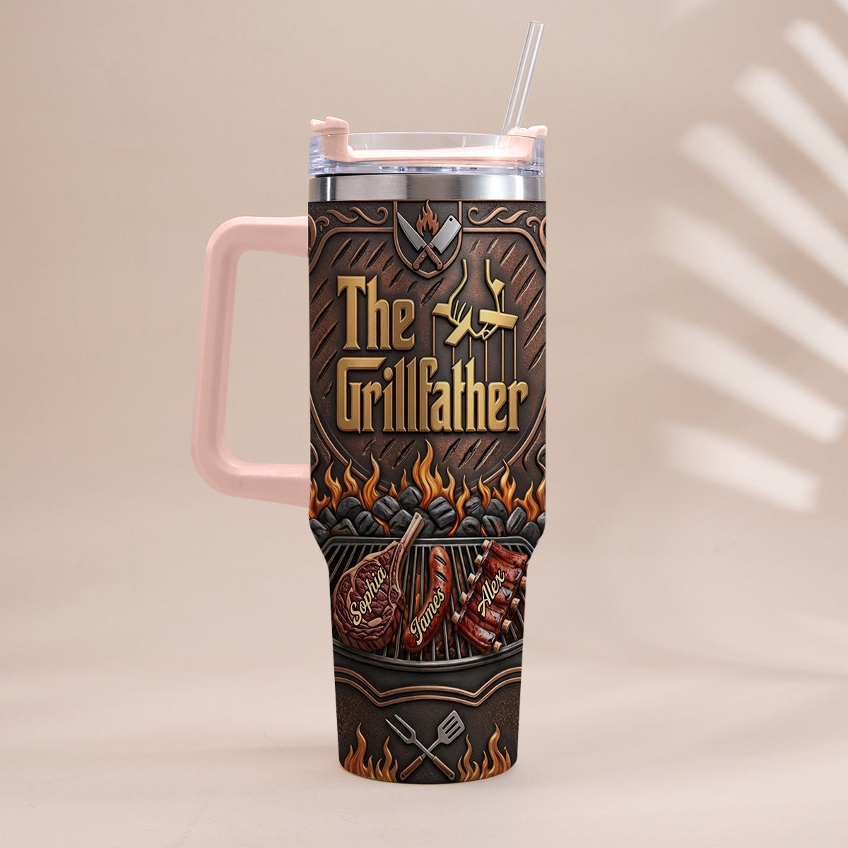 Le Grillfather - Tasse Personnalisée pour Papa avec Poignée