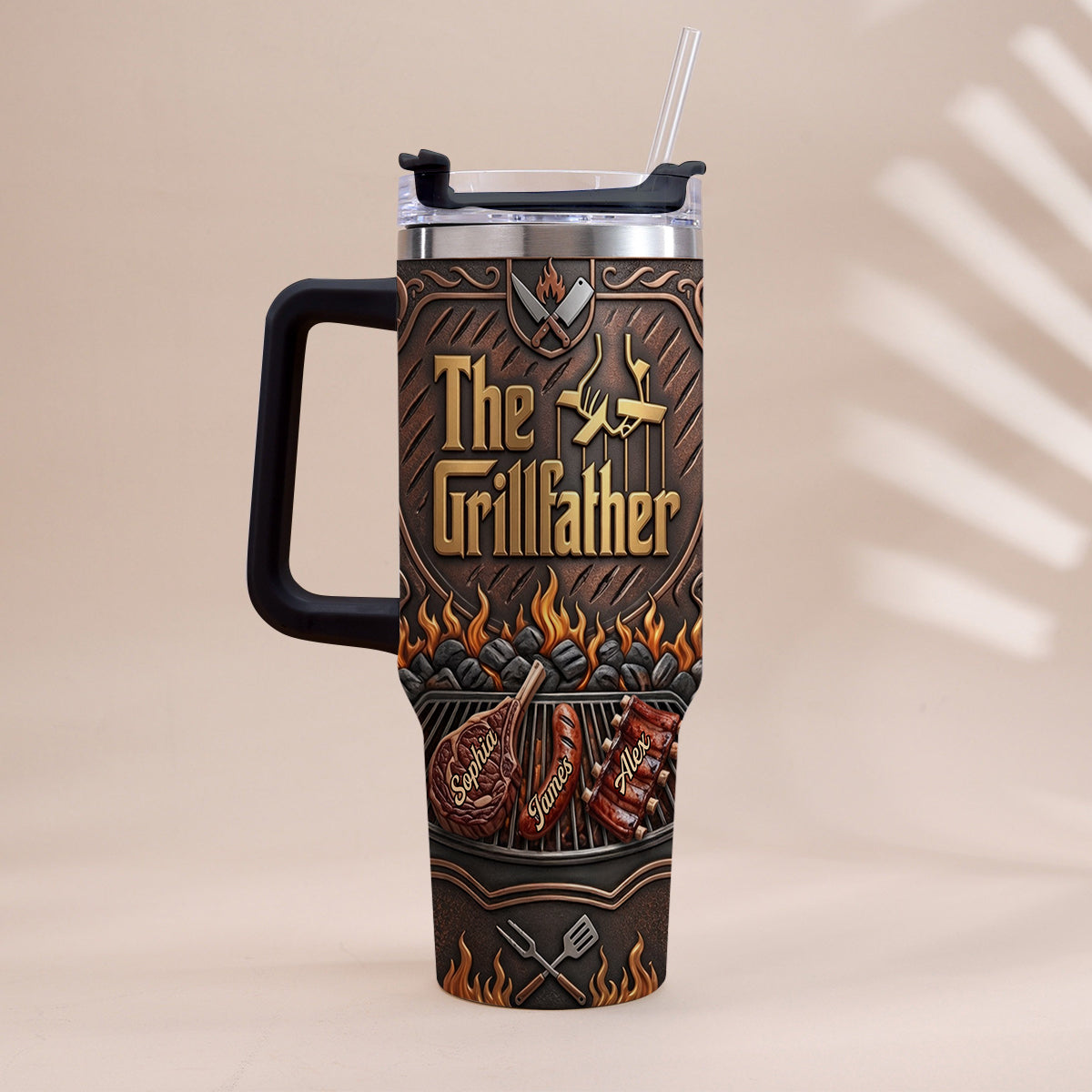 Le Grillfather - Tasse Personnalisée pour Papa avec Poignée