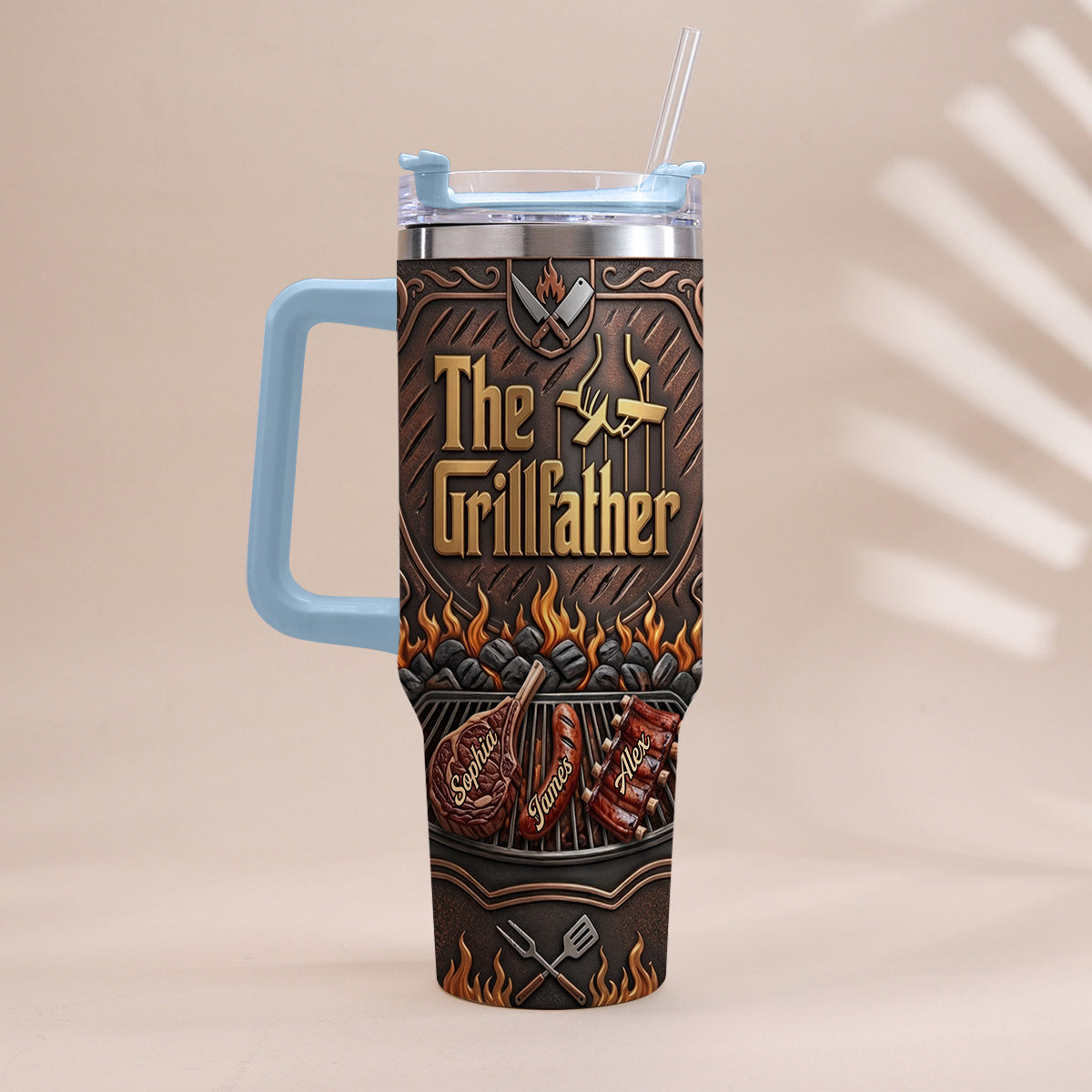 Le Grillfather - Tasse Personnalisée pour Papa avec Poignée