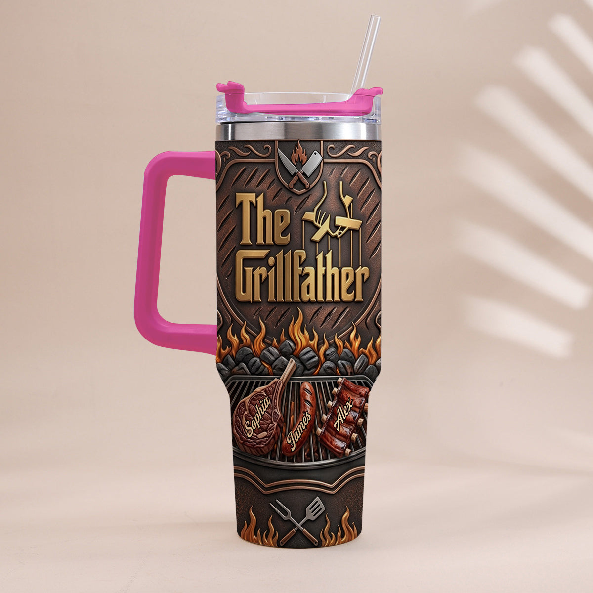 Le Grillfather - Tasse Personnalisée pour Papa avec Poignée