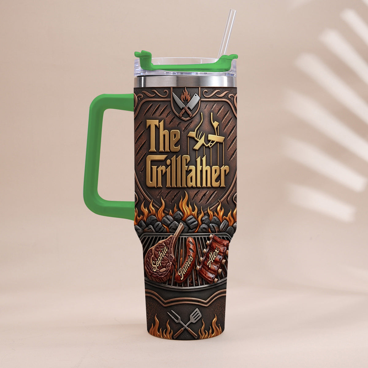 Le Grillfather - Tasse Personnalisée pour Papa avec Poignée