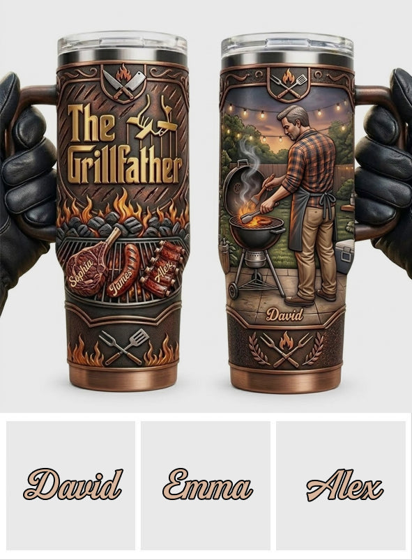 Le Grillfather - Tasse Personnalisée pour Papa avec Poignée