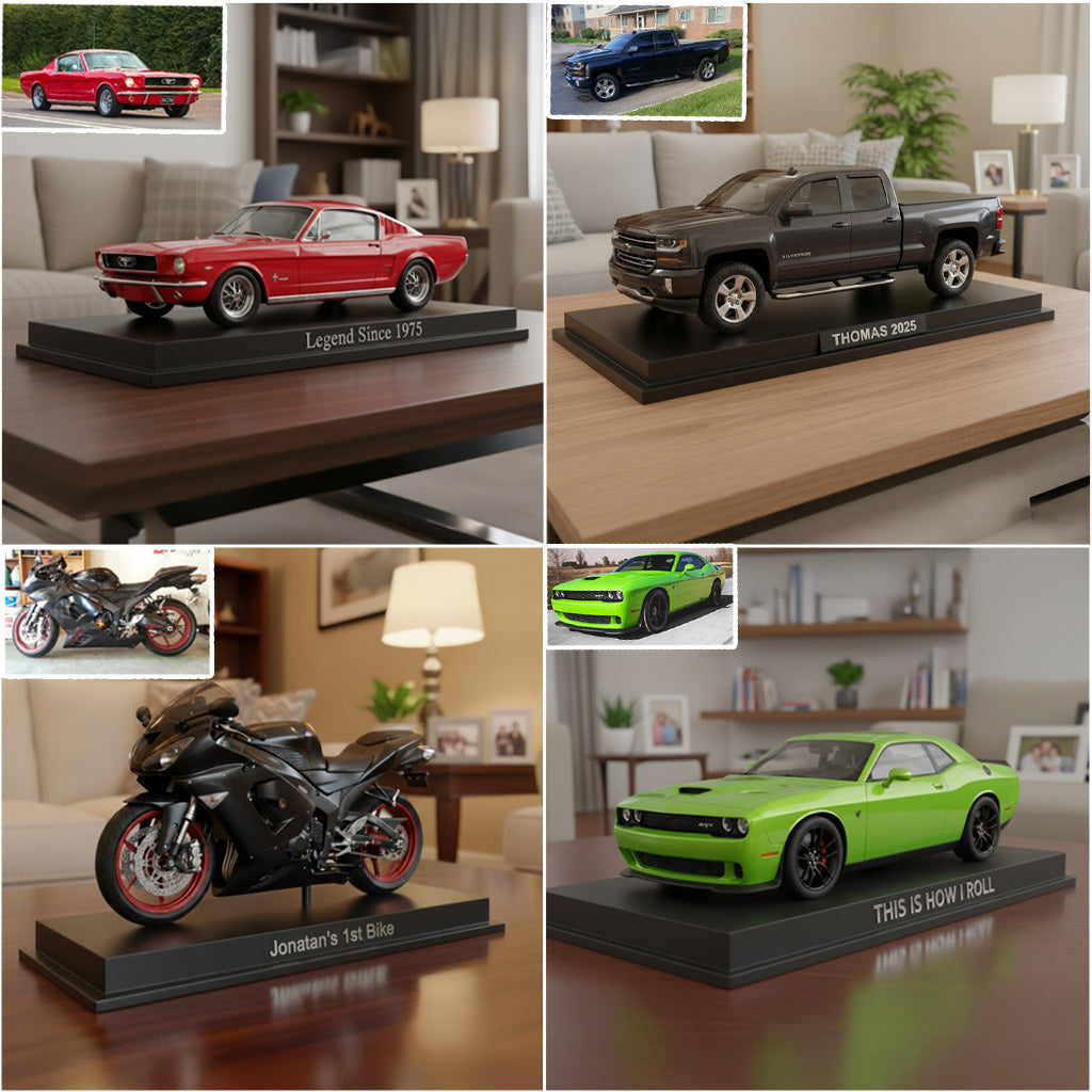 Custom From Any Photo - Personalized Car Lover Custom Shaped Acrylic Plaque