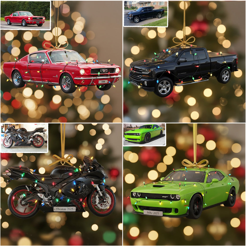 Custom From Any Photo - Personalized Car Lover Ornament