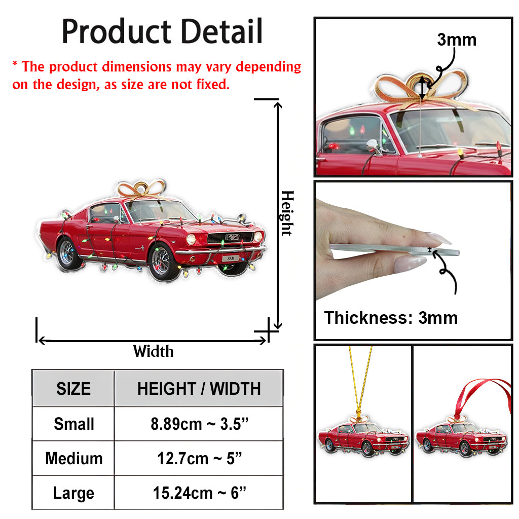 Custom From Any Photo - Personalized Car Lover Ornament